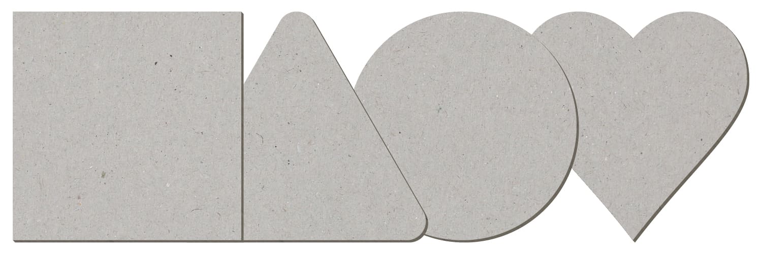 Pappe Zuschnitte Formen | Bütic