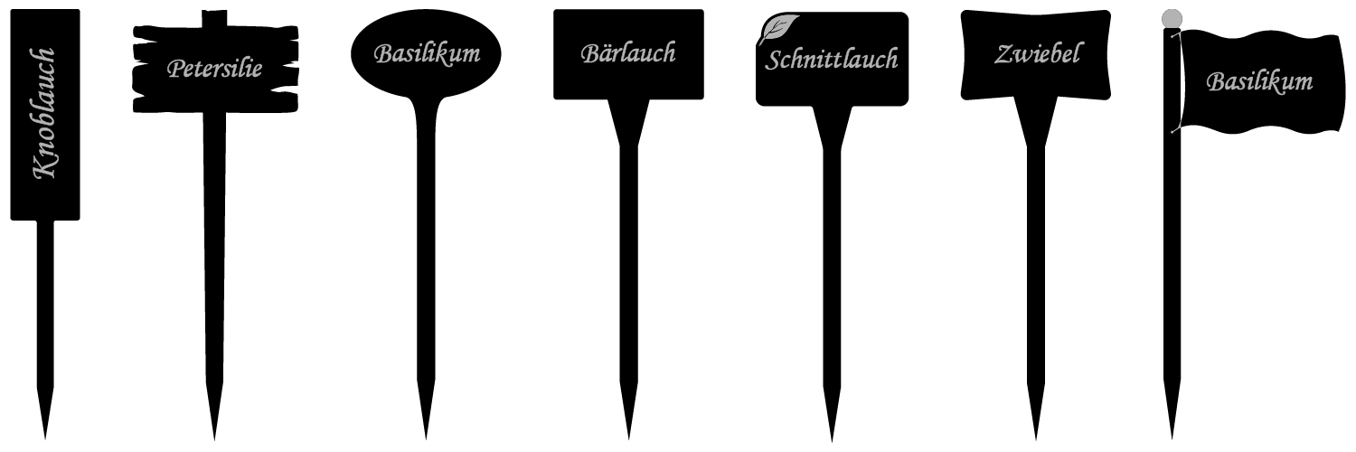 Pflanzschilder Gruppe Blog