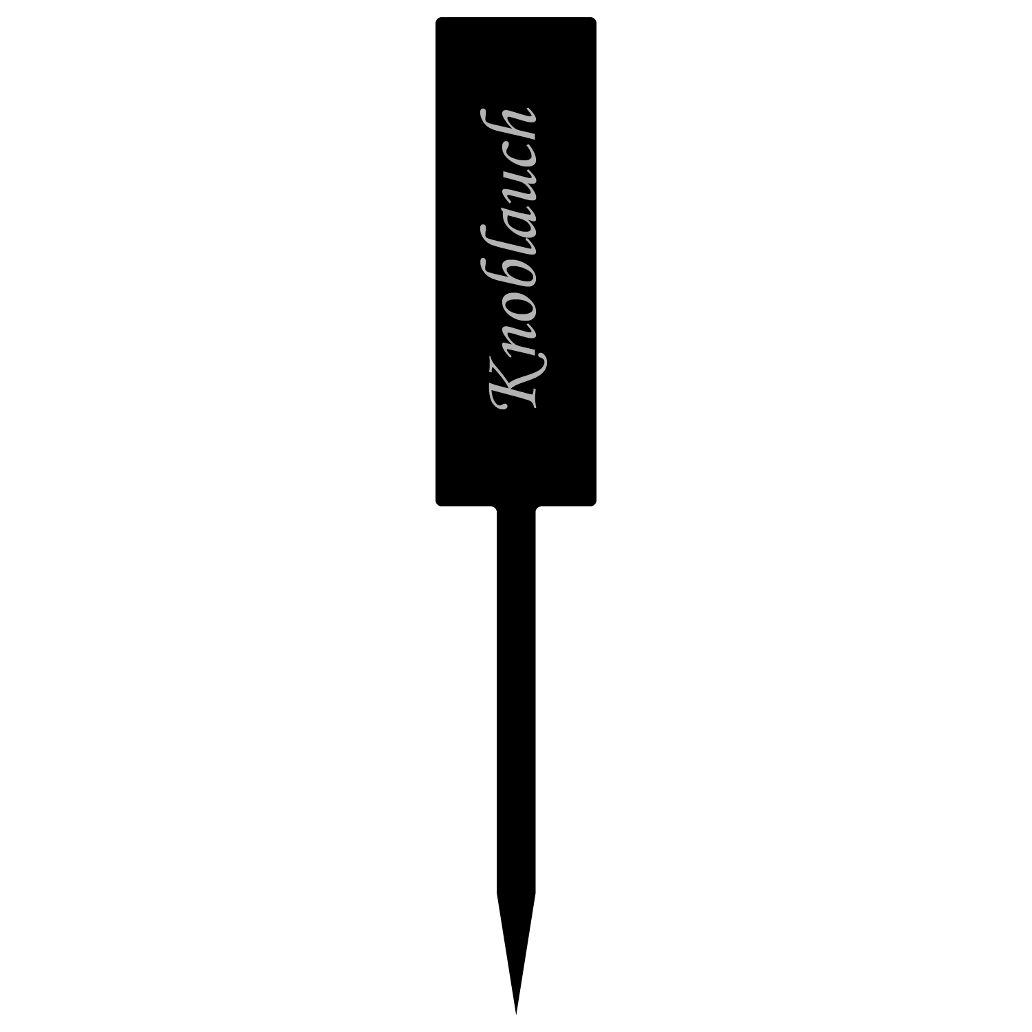Pflanzschild Stab schwarz