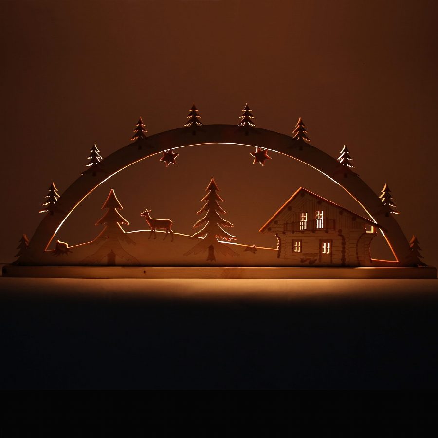 Schwibbögen — erzgebirgische Lichterbögen für die Fensterbank